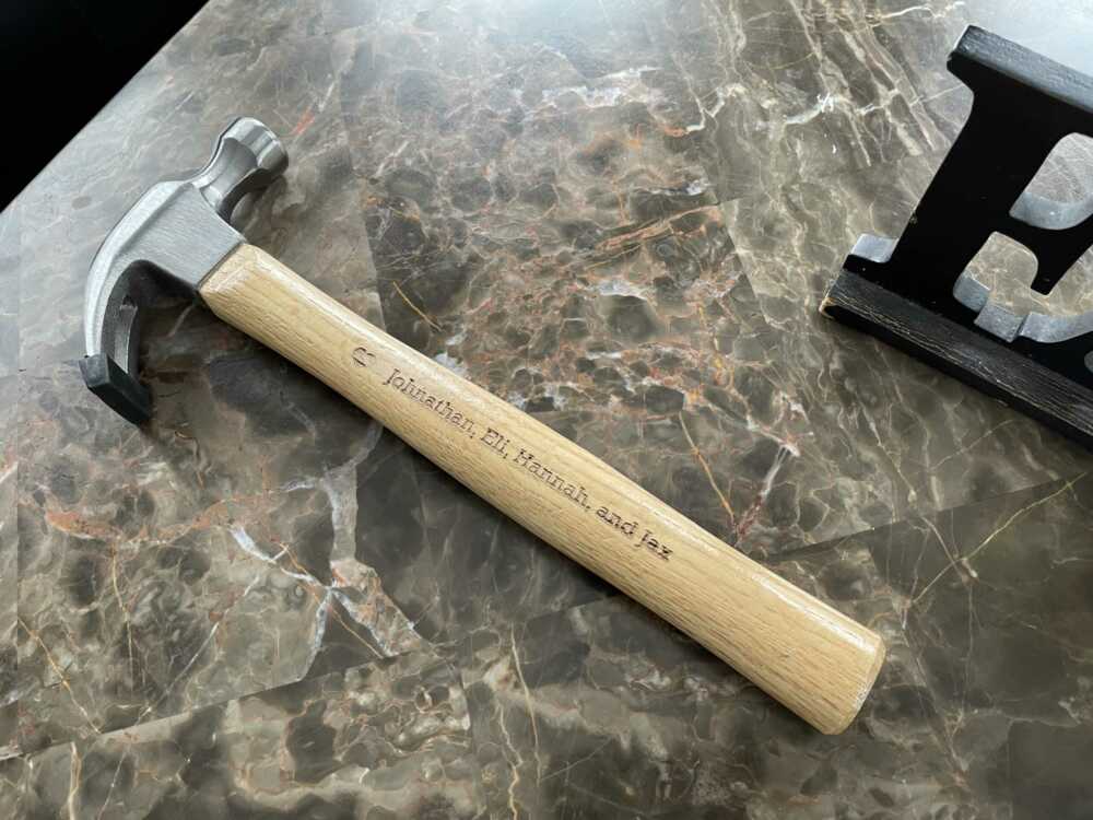 Custom Engraved Hammer