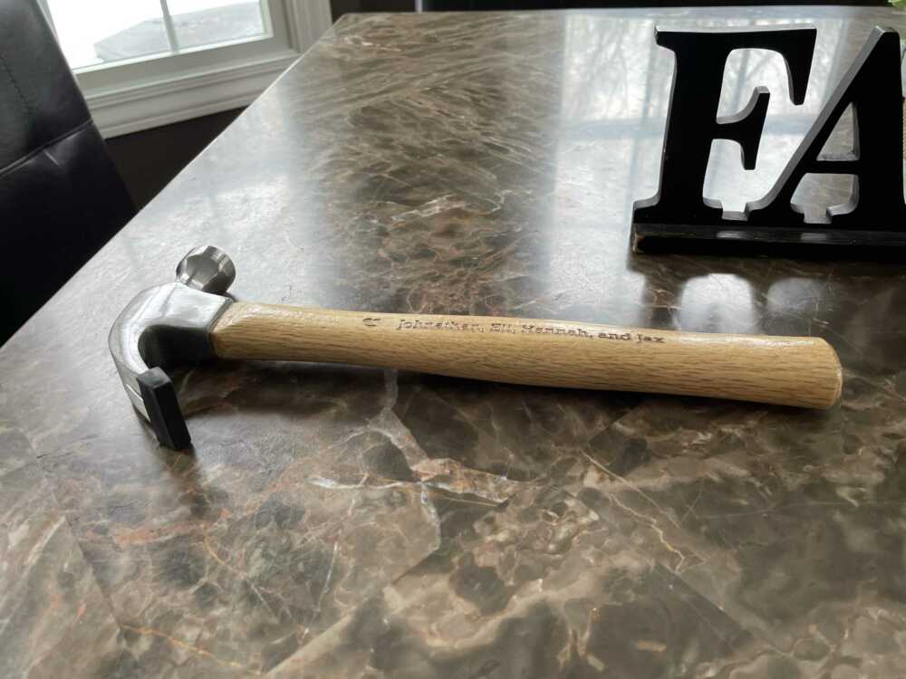 Custom Engraved Hammer