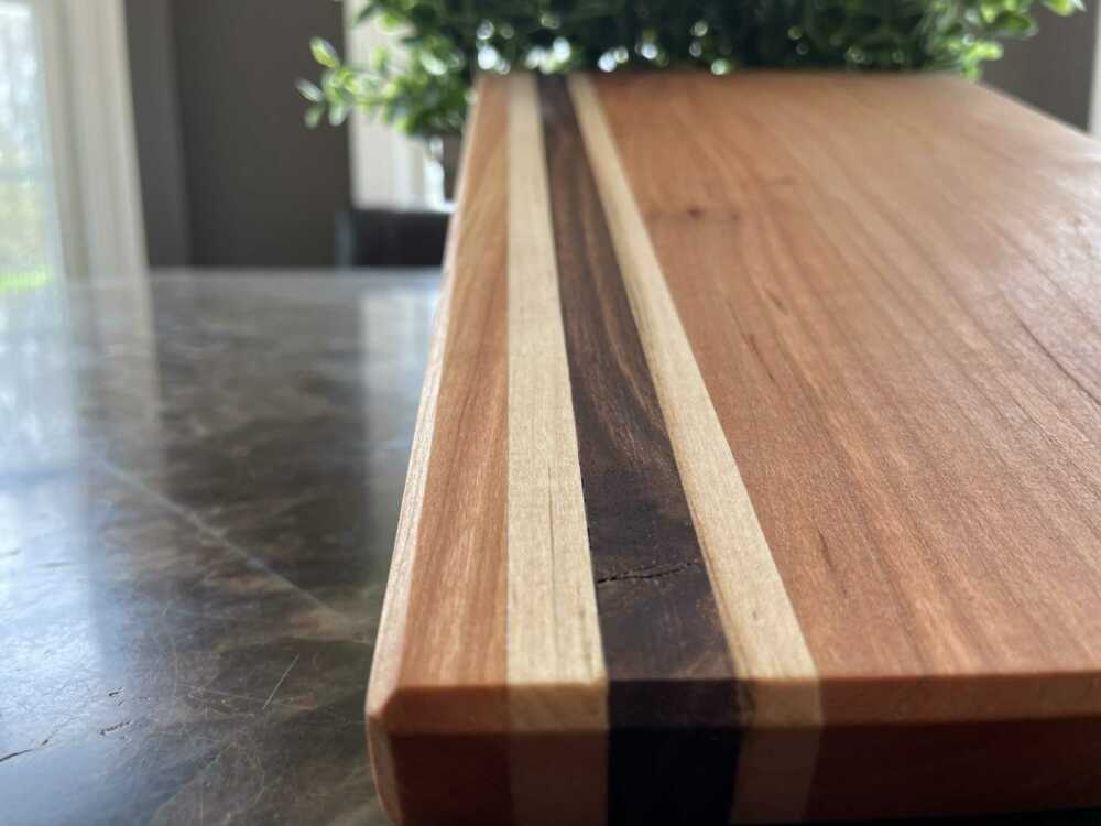 Side Strip Cherry Cutting Board