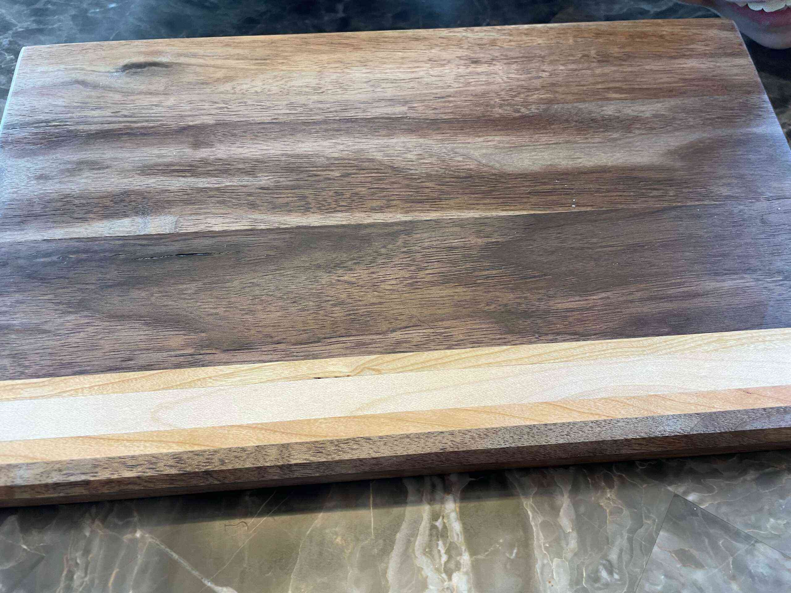 Side Strip Black Walnut Cutting Board