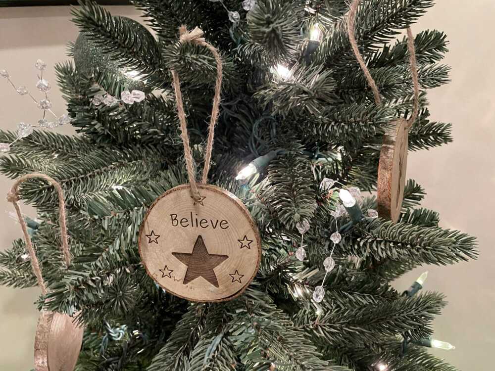 Live Edge Disk Ornament