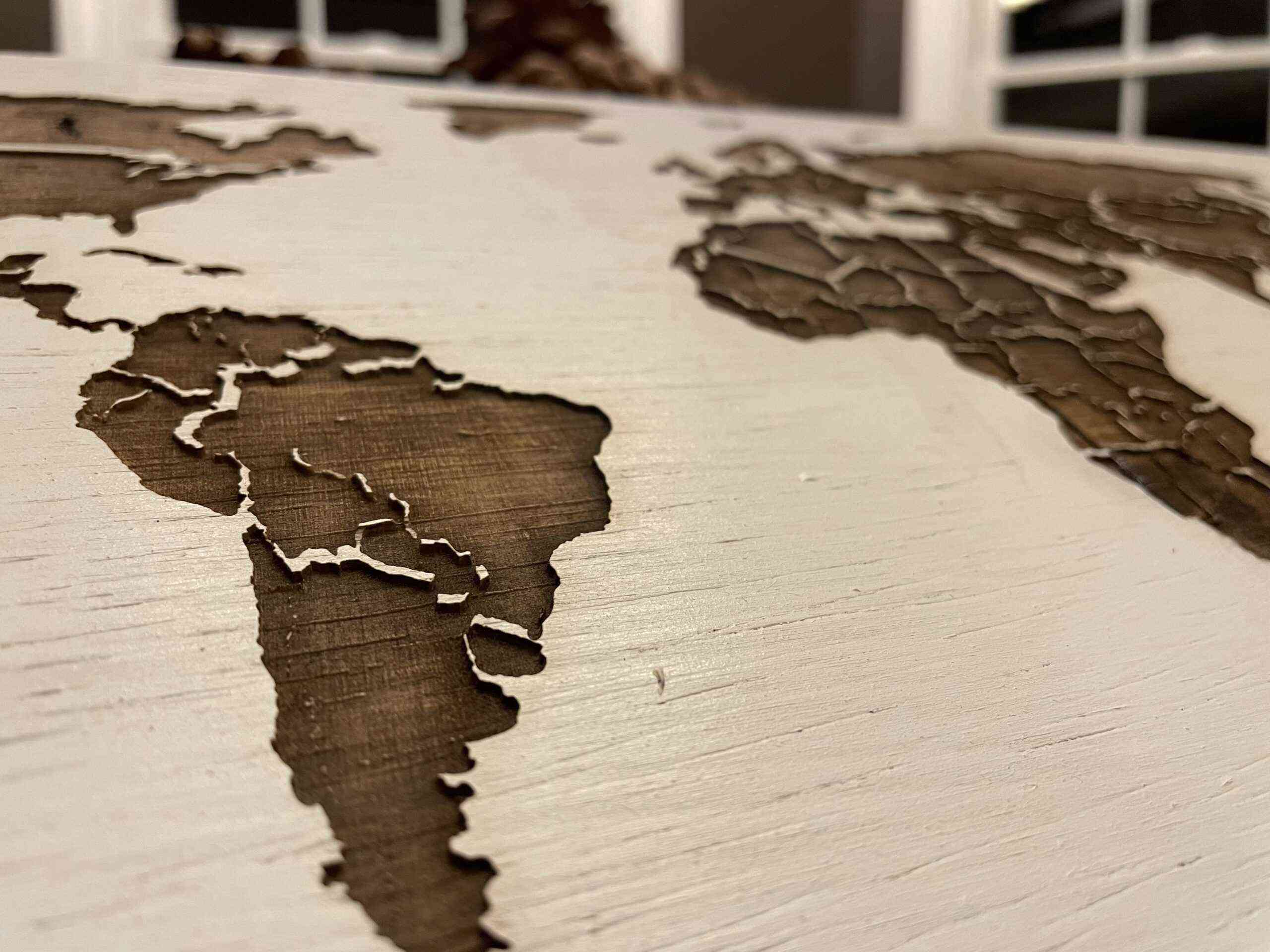 World Map Pin Board