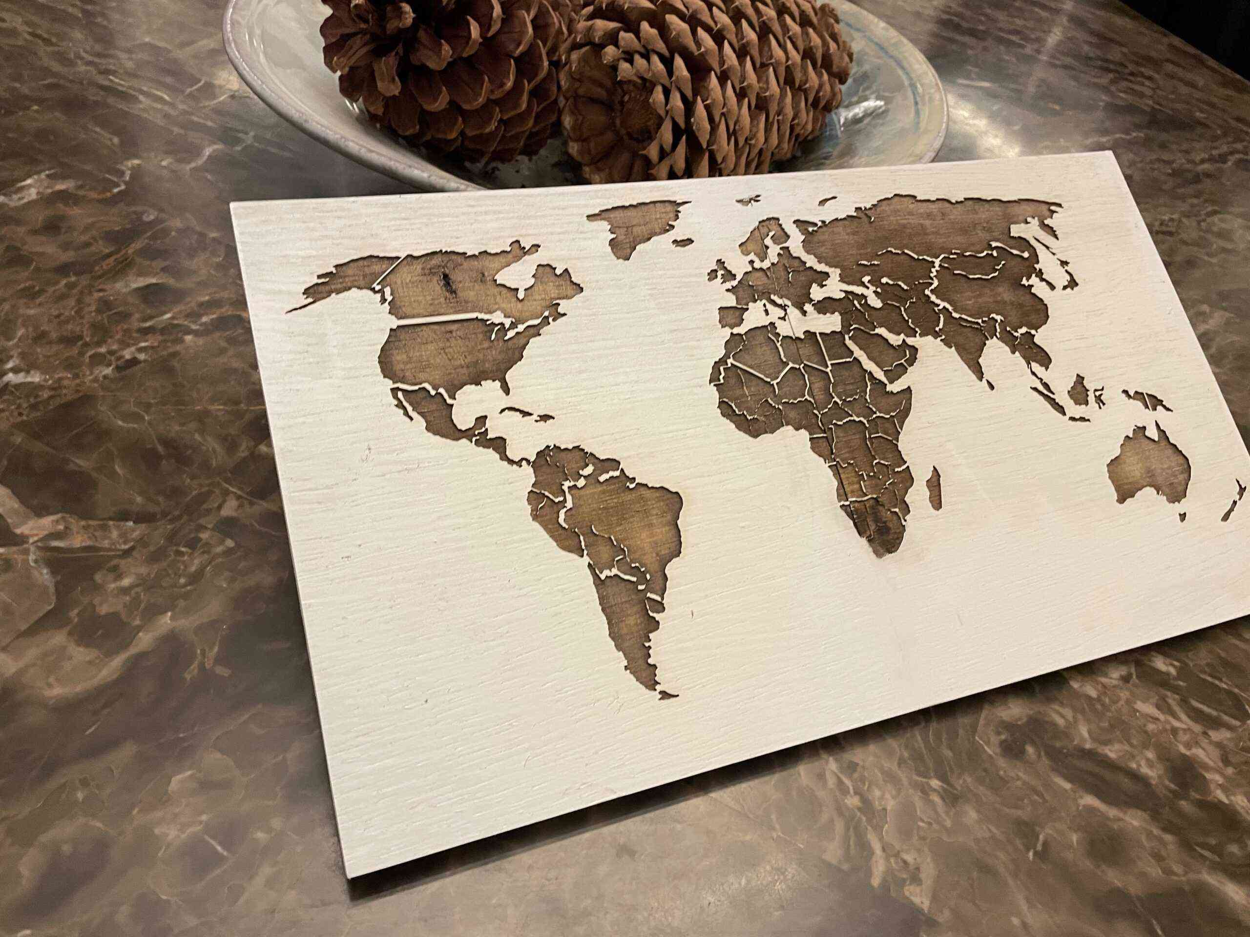 World Map Pin Board