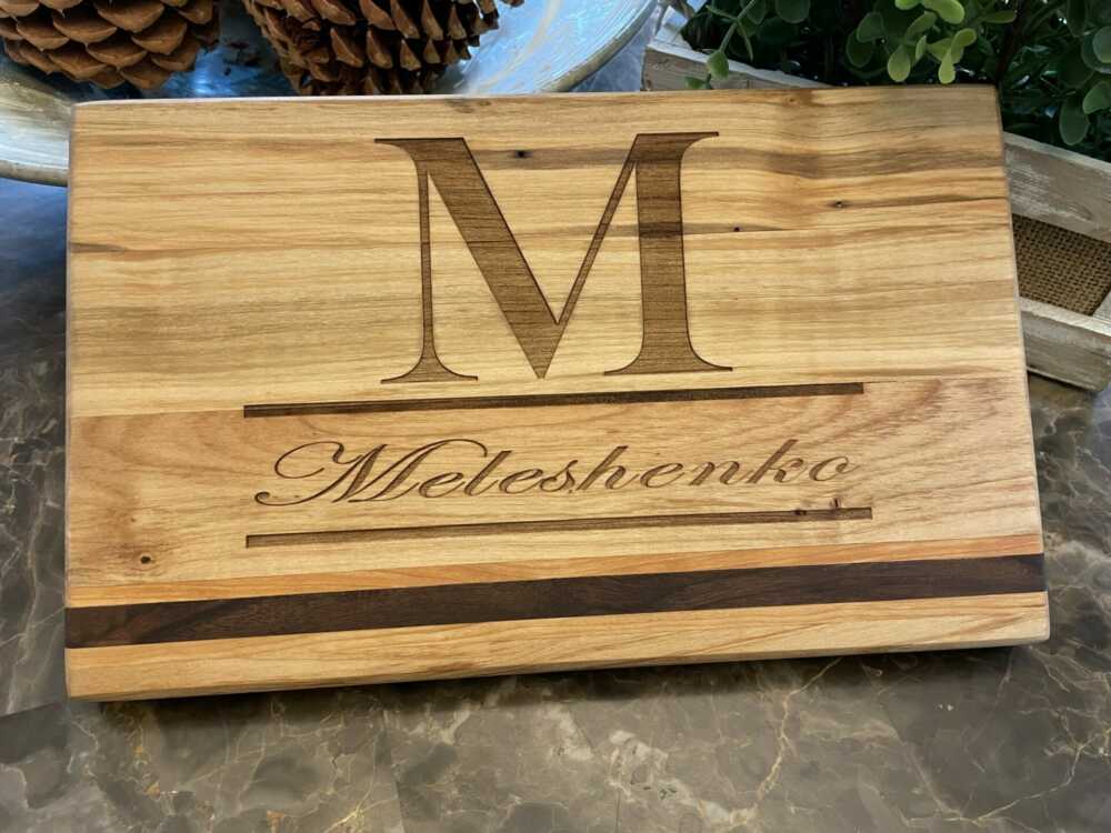 Side Strip Maple Cutting Board