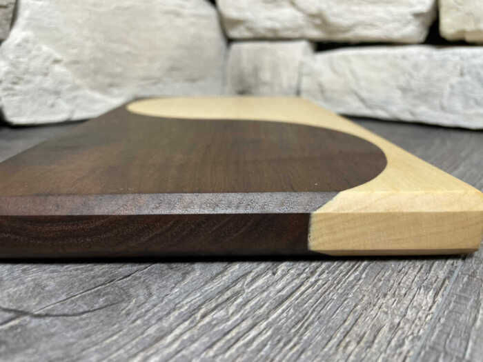 Black Walnut and Maple Yin Yang Cutting Board