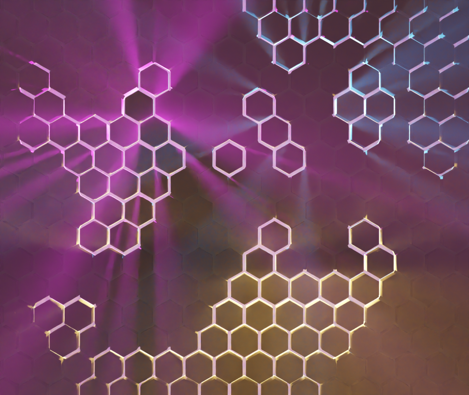 rave hexagon vaporwave light wave mk1