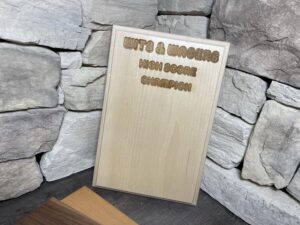 Engraved Maple Plaque