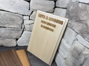 Engraved Maple Plaque