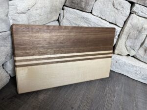 Gradient Black Walnut and Maple Cutting Board