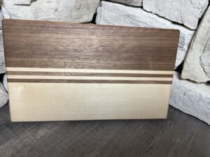 Gradient Black Walnut and Maple Cutting Board