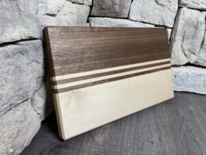 Gradient Black Walnut and Maple Cutting Board