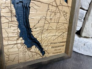 Pymatuning Lake Topography Map