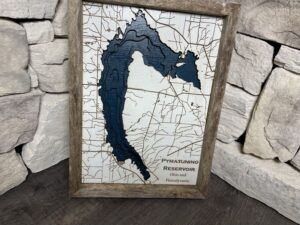 Pymatuning Lake Topography Map