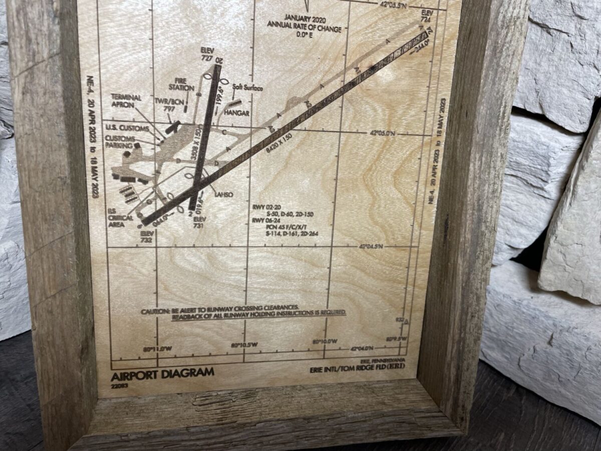 Erie Airport Map