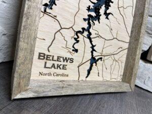 Belews Lake Topography Map