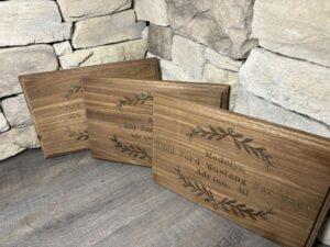 Engraved Black Walnut Plaque