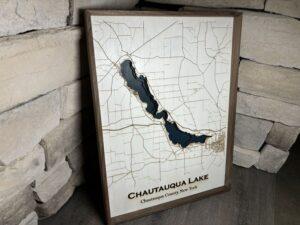 Chautauqua Lake Topography Map