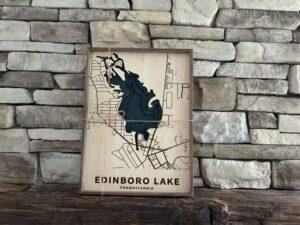 Edinboro Lake Topography Map