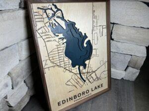 Edinboro Lake Topography Map