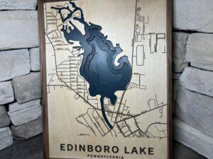 Edinboro Lake Topography Map