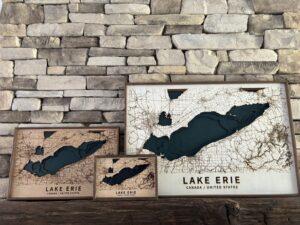 Lake Erie Topography Map