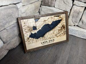 Lake Erie Topography Map