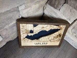 Lake Erie Topography Map