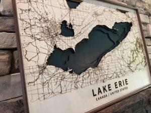 Lake Erie Topography Map