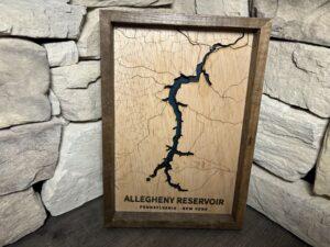 Allegheny Reservoir Topography Map