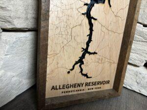 Allegheny Reservoir Topography Map