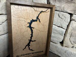 Allegheny Reservoir Topography Map