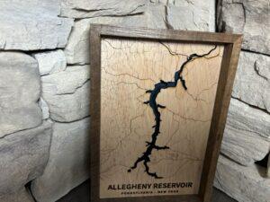 Allegheny Reservoir Topography Map