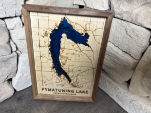 Pymatuning Lake Topography Map