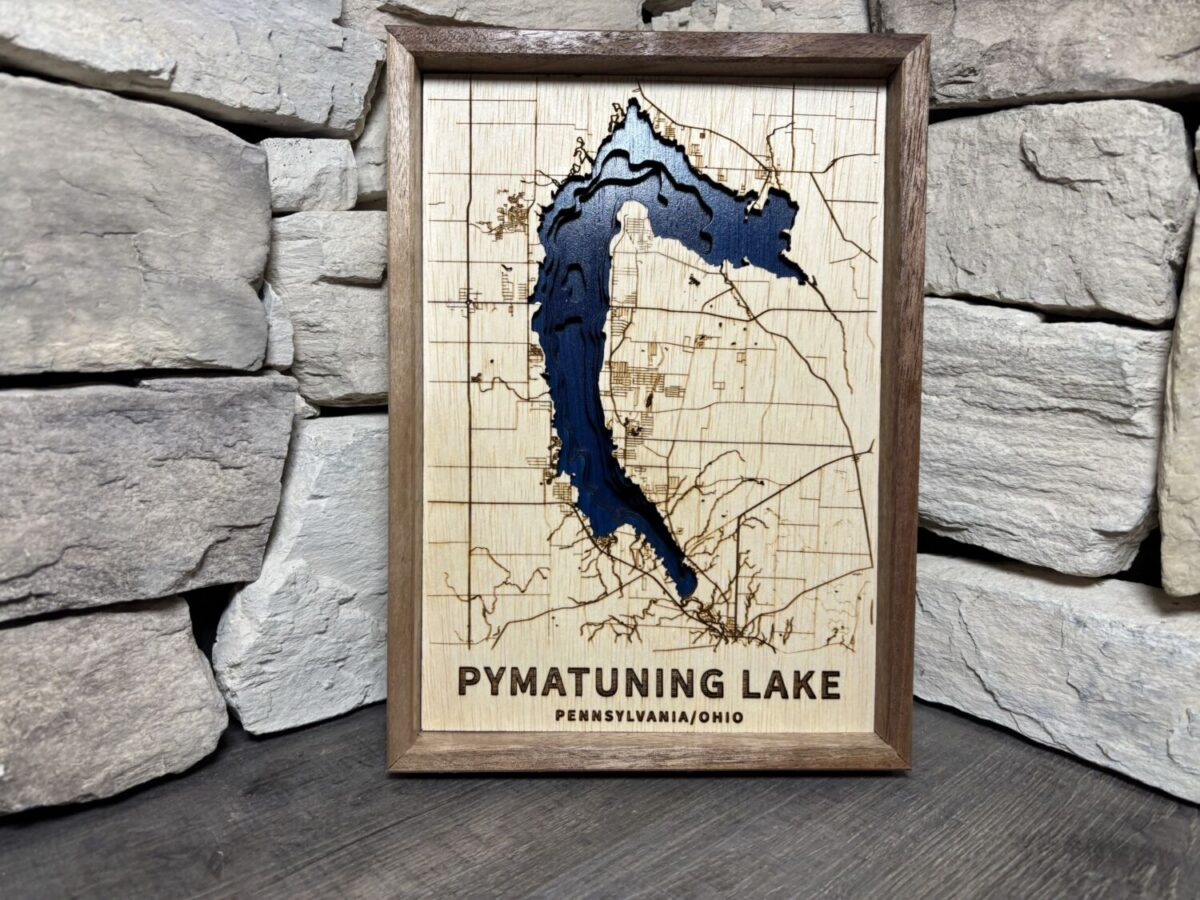 Pymatuning Lake Topography Map