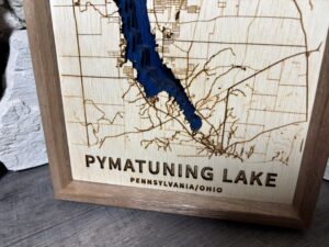 Pymatuning Lake Topography Map