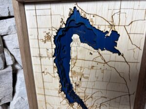 Pymatuning Lake Topography Map